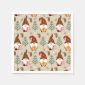 Serviette En Papier Motif cadeau Noël Gnomes (Devant)
