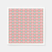 Serviette En Papier Motif cardiaque Super rétro (Devant)