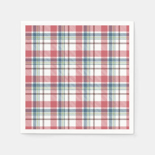Serviette En Papier Motif carreaux classique
