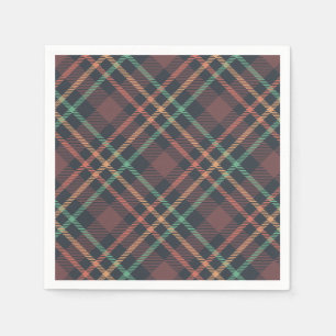 Serviette En Papier Motif carreaux classique