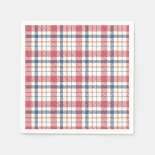 Serviette En Papier Motif carreaux classique