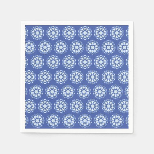 Serviette En Papier Motif Cercle Mandala (Devant)