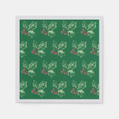 Serviette En Papier Motif Chalk Mistletoe (Devant)