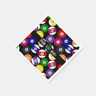 Serviette En Papier Motif Checkered de billards de style campagnard