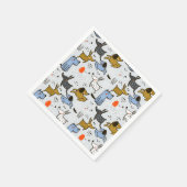 Serviette En Papier Motif chien mignon Doodle (Coin)