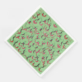 Serviette En Papier Motif Chili Peppers (Coin)