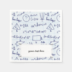 Serviette En Papier Motif chimique de l'école