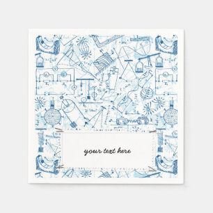 Serviette En Papier Motif chimique de l'école