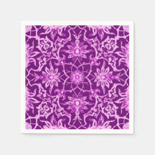 Serviette En Papier Motif chinois Art Nouveau - Amethyst violet