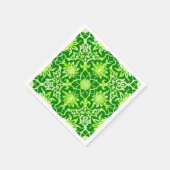 Serviette En Papier Motif chinois Art Nouveau - Emerald Green (Coin)