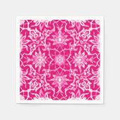Serviette En Papier Motif chinois Art nouveau - Fuschia rose (Devant)