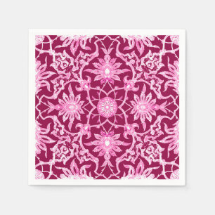 Serviette En Papier Motif chinois Art Nouveau - Vin Bourgogne