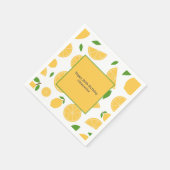 Serviette En Papier Motif citron (Coin)
