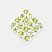 Serviette En Papier Motif citron, Fleurs de citron, Feuilles, Citrus (Coin)