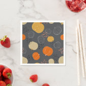 Serviette En Papier motif citrouille (En situation)