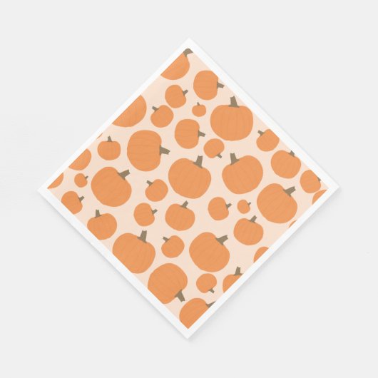 Serviette En Papier Motif citrouille (Coin)