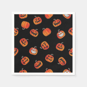 Serviette En Papier motif citrouille