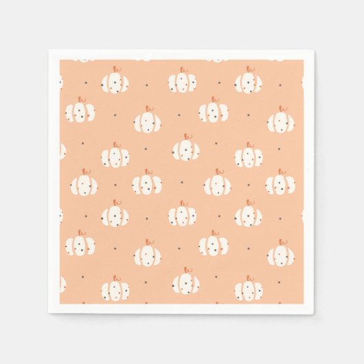 Serviette En Papier Motif Citrouille Abstrait (Devant)
