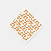 Serviette En Papier Motif citrouille Automne Automne Orange Vert (Coin)