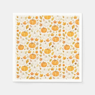 Serviette En Papier Motif Citrouille mignon Thanksgiving
