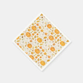 Serviette En Papier Motif Citrouille mignon | Thanksgiving (Coin)