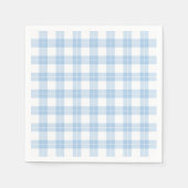 Serviette En Papier Motif classique bleu clair et blanc (Devant)