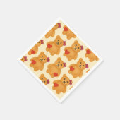 Serviette En Papier Motif classique d'ours en peluche (Coin)