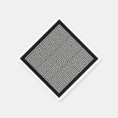 Serviette En Papier Motif clé grec (Coin)