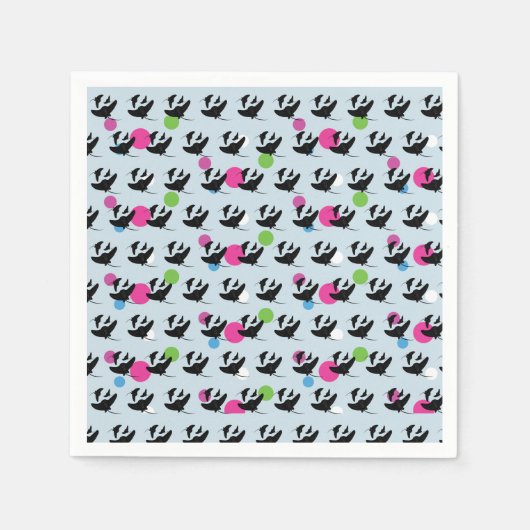 Serviette En Papier Motif coloré du parti Stingray (Devant)