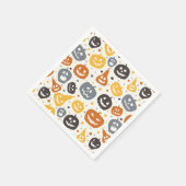Serviette En Papier Motif coloré Jack-O'-Lantern (Coin)