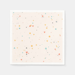 Serviette En Papier Motif Confetti Dots & Triangle