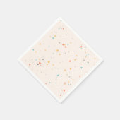 Serviette En Papier Motif Confetti Dots & Triangle (Coin)