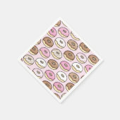 Serviette En Papier Motif continu de beignet (Coin)