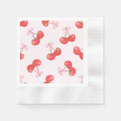 Serviette En Papier Motif Coquette Cherries (Devant)