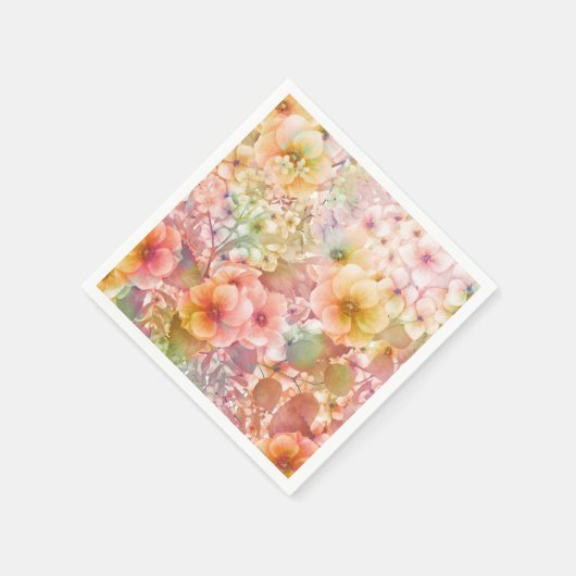 Serviette En Papier Motif Cosmos d'été (Coin)