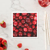 Serviette En Papier Motif Cranberry (En situation)
