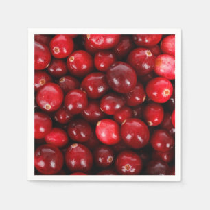 Serviette En Papier Motif Cranberry