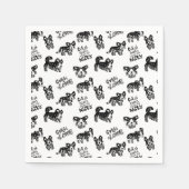 Serviette En Papier Motif Cute Corgi (Devant)