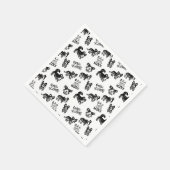 Serviette En Papier Motif Cute Corgi (Coin)