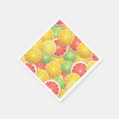 Serviette En Papier Motif d'agrumes - pamplemousse, citron, citron, ci (Coin)