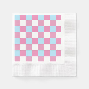 Serviette En Papier Motif damier