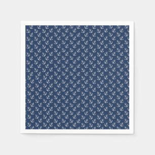 Serviette En Papier Motif d'ancre nautique