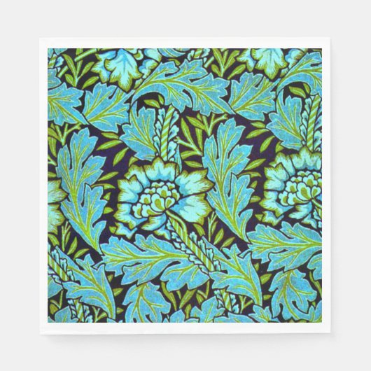 Serviette En Papier Motif d'Anemone par William Morris, (Devant)