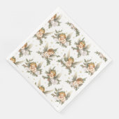 Serviette En Papier Motif d'anges modernes (Coin)