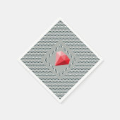 Serviette En Papier Motif dansant Illusion d'optique Rubis (Coin)