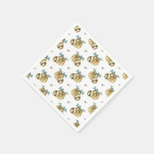 Serviette En Papier Motif d'aquarelle à secteurs Cutie (Coin)