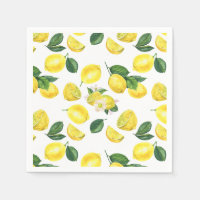 Motif d'aquarelle aux citrons jaunes