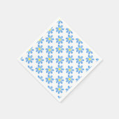 Serviette En Papier Motif d'aquarelle Blue Daisy (Coin)