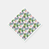 Serviette En Papier Motif d'aquarelle Cactus Art (Coin)