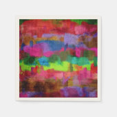 Serviette En Papier Motif d'aquarelle couleur Abstrait (Devant)